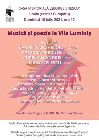 Muzică și poezie la Vila Luminiș